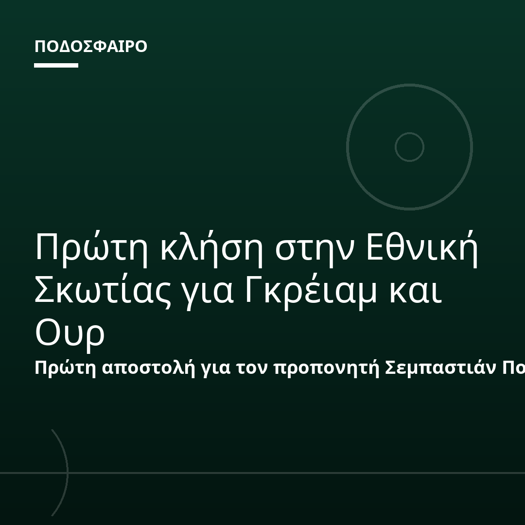 Πρώτη κλήση στην Εθνική Σκωτίας για Γκρέιαμ και Ουρ