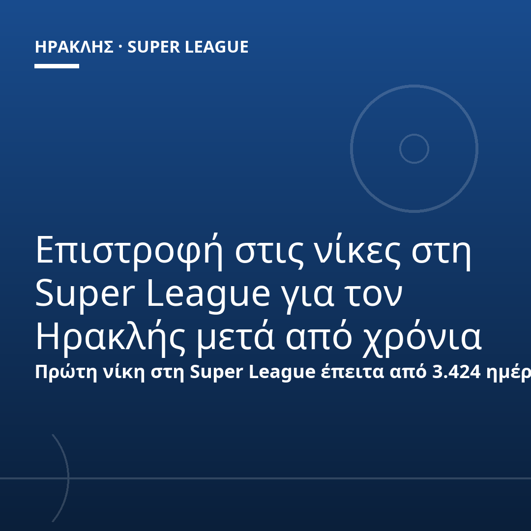 Επιστροφή στις νίκες στη Super League για τον Ηρακλής μετά από χρόνια